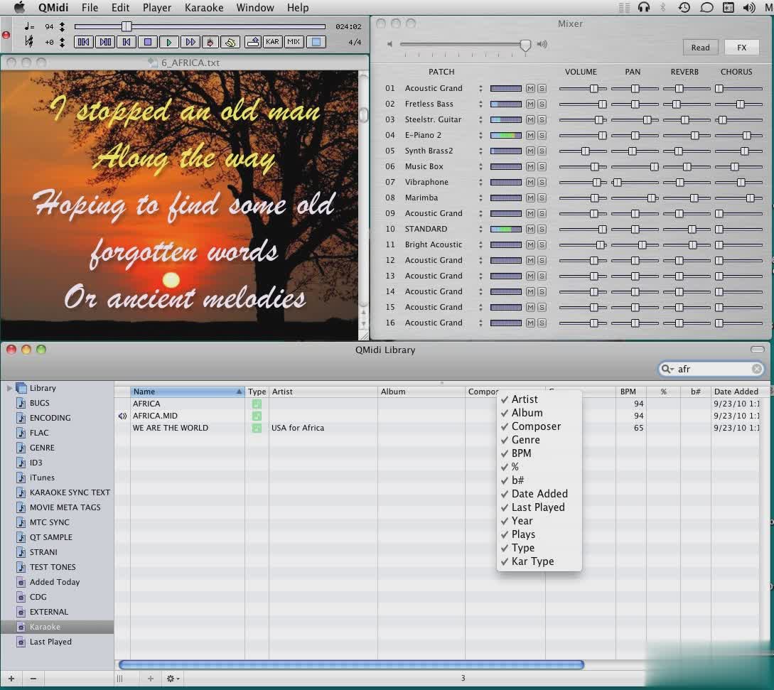 MIDI/卡拉OK播放器 QMidi Pro for Mac(1)