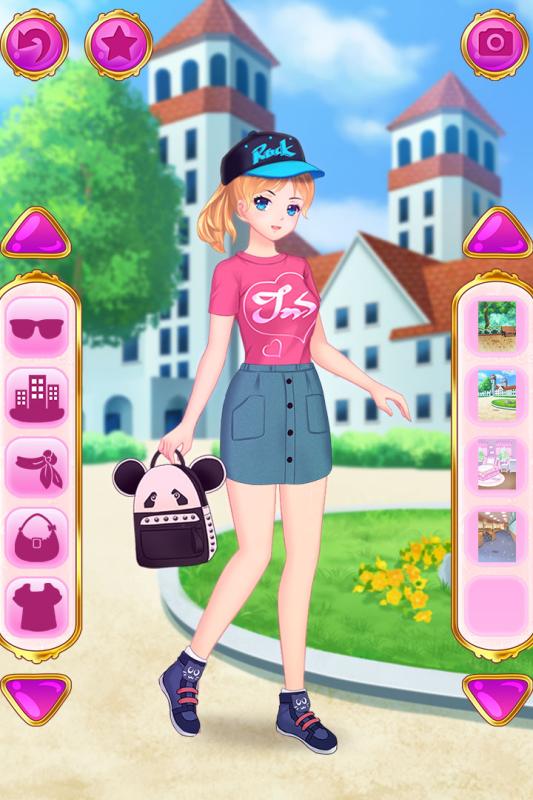 时尚女孩的装扮秀(4)