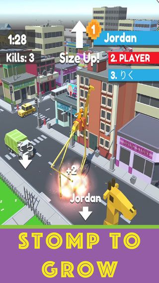 长颈鹿踩踏乱斗(4)