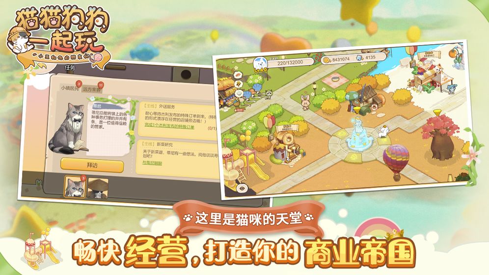 猫猫狗狗一起玩(3)